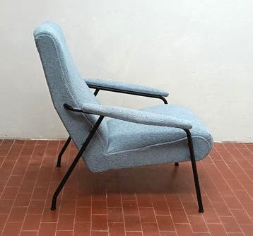 Fauteuil (2) - Staal, Textiel