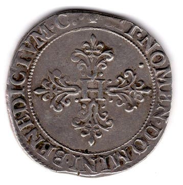 Frankrijk. Henri III (1574-1589). Franc 1584-M, Toulouse