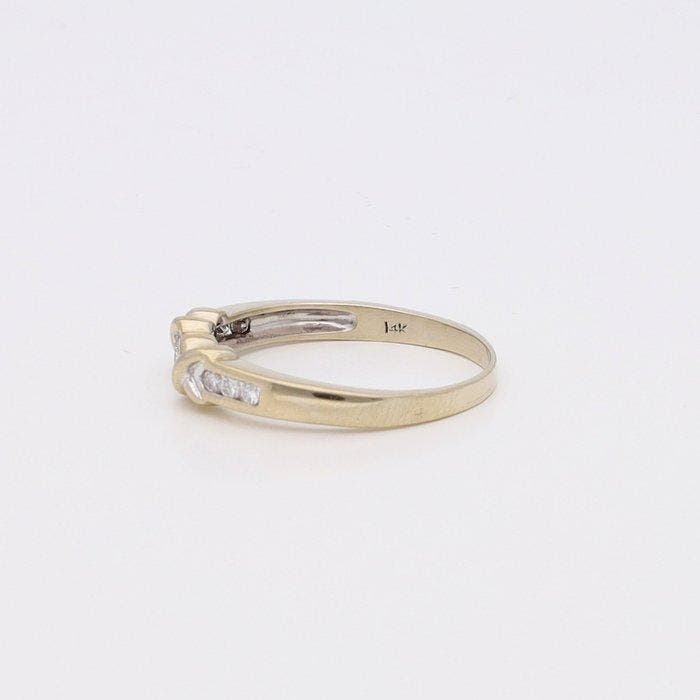 Bague - 14 carats Or blanc Diamant (Naturelle), Bijoux, Sacs & Beauté, Bagues