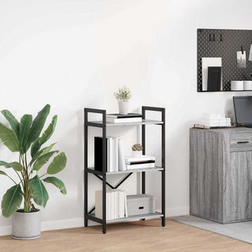 vidaXL Boekenplank 3-laags 56 x 34 x 96 cm Bewerkt hout, Huis en Inrichting, Verzenden, Nieuw