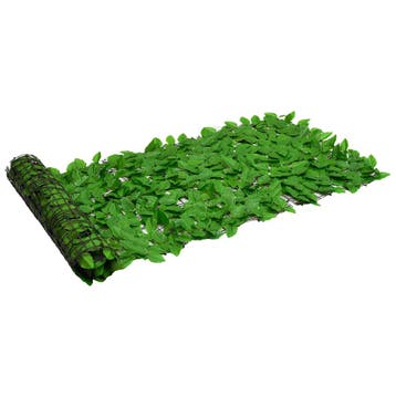 vidaXL Balkonscherm met groene bladeren 200x75 cm, Tuin en Terras, Verzenden, Nieuw