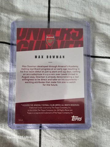 2025/26 Topps pristine max dowman Case hit - 2 Card -