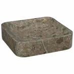 vidaXL Gootsteen 40x40x10 cm marmer grijs, Doe-het-zelf en Bouw, Sanitair, Verzenden, Nieuw