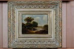Hollandse School (XIX) - Hollands Landschap met Figuren (No, Antiek en Kunst