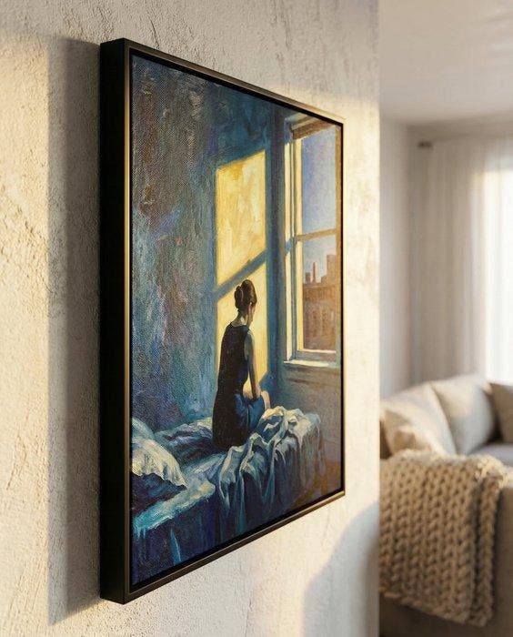 Le Yack - City Sidelight - Hand signed, Antiek en Kunst, Kunst | Designobjecten