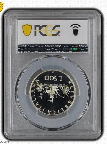 Italië. 500 Lire Minted in Rome 1993. PCGS - PR68DCAM