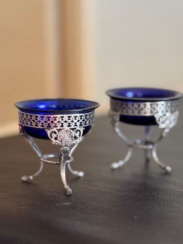 Salière (2) - Argent 800, Antiquités & Art, Antiquités | Argent & Or