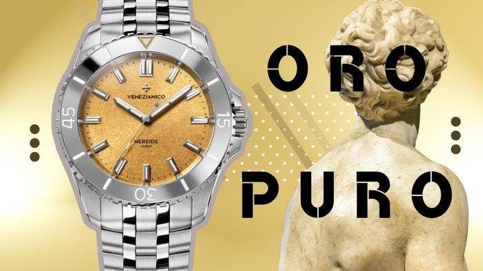 Venezianico - Venezianico Nereide Aureo Automatico 39mm -, Handtassen en Accessoires, Horloges | Heren