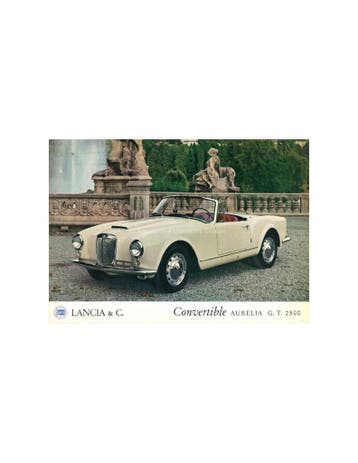 1958 LANCIA AURELIA CONVERTIBLE 2500 GT LEAFLET ENGLISH, Boeken, Ophalen of Verzenden, Nieuw