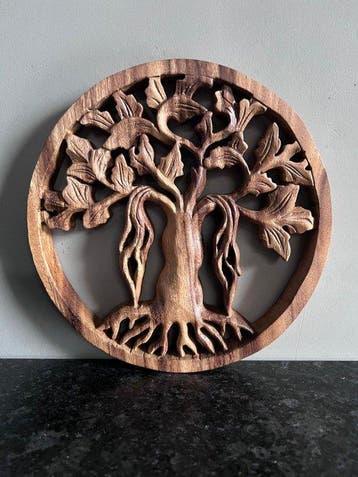 Decoratief ornament - Europa - Handgesneden Levensboom