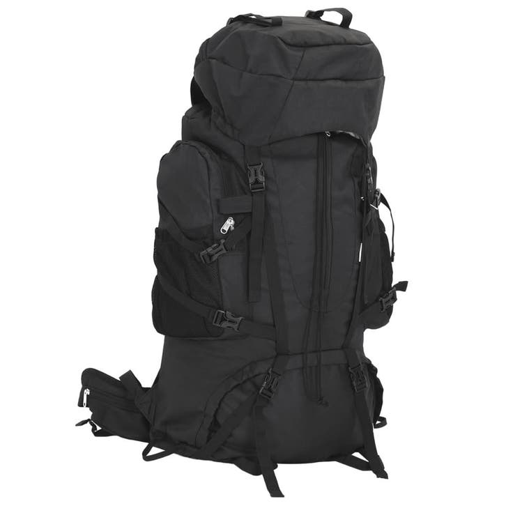 vidaXL Wandelrugzak 100 L oxford stof zwart, Handtassen en Accessoires, Tassen | Rugtassen, Nieuw, Verzenden