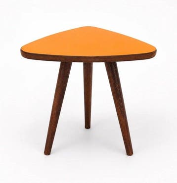 Salontafel - haagbeuk - driehoekige salontafel