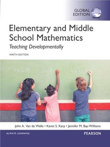 Elementary and Middle School Mathematics: Teaching, Verzenden, Gelezen, Van de John