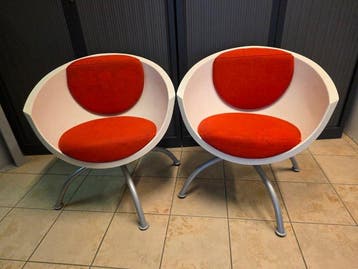 IKEA - Mia Lagerman - Stoel (2) - Plastic, Textiel, Metaal -