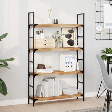 vidaXL Wandschappen 3 st zwevend olieafwerking 80x20x4 cm, Verzenden, Nieuw