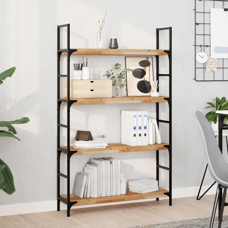 vidaXL Wandschappen 3 st zwevend olieafwerking 80x20x4 cm, Huis en Inrichting, Kasten | Wandmeubels, Nieuw, Verzenden