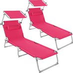 tectake 2 ligbedden 4-niveaus met hoofdkussen - roze, Verzenden, Nieuw