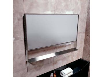 Veiling - Casajoy RVS Spiegel met Planchet 100cm, Nieuw