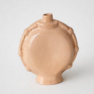 Fouzia KHAIA - sculptuur, Gourde - 21 cm - Keramiek, Glazuur