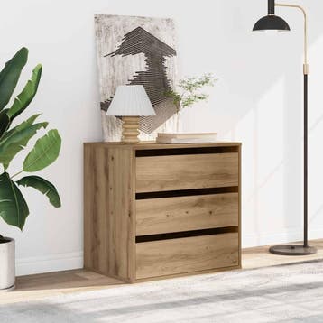 vidaXL Ladekast 60x41x58 cm bewerkt hout artisanaal, Verzenden