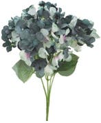 Hortensia Hydrangea Groot Teal Groen Zijdenbloem 45 cm, Nieuw