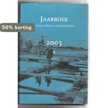Jaarboek van het Centraal Bureau voor Genealogie 2003, Boeken, Verzenden, Zo goed als nieuw