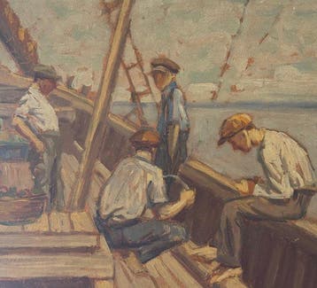Giuseppe Pennasilico (1861-1940), Attr. - Pescatori