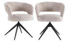 2dekans | Criks Design Coco Eetkamerstoel - beige - 62x61x77, Ophalen of Verzenden