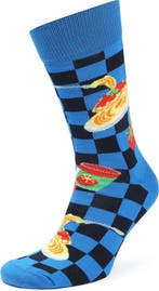 Happy Socks Sokken Dinner maat 41-46 Heren, Kleding | Heren, Sokken en Kousen, Verzenden, Nieuw, Blauw, Happy Socks