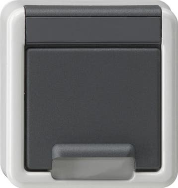 Gira Schuko stopcontactdeksel met afdekking voor, Verzenden, Nieuw