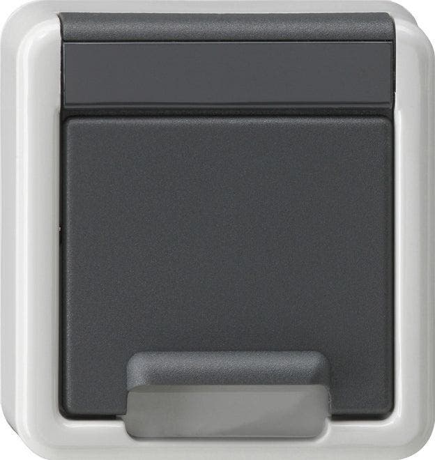 Gira Schuko stopcontactdeksel met afdekking voor, Doe-het-zelf en Bouw, Elektriciteit en Kabels, Verzenden