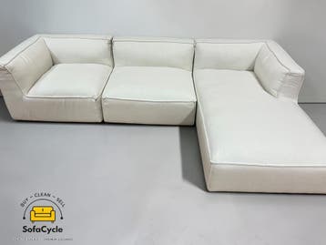 NIEUWE OVERSTOCK NV Gallery bouclé zetel – modulair, trendy, Huis en Inrichting, Verzenden, Nieuw
