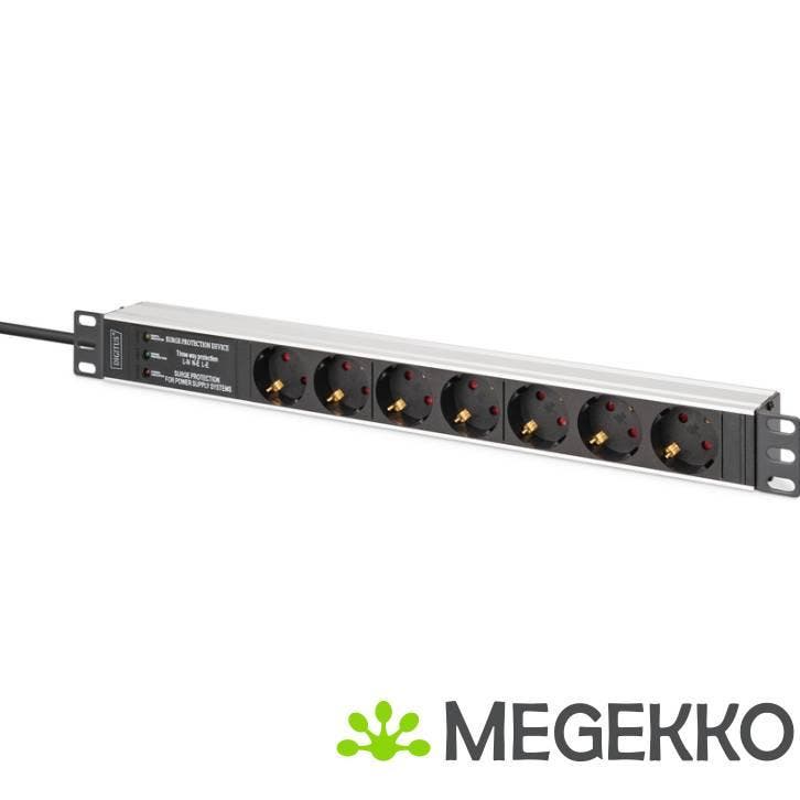 Digitus DN-95441 energiedistributie 7 AC-uitgang(en) 1U, Computers en Software, Pc- en Netwerkkabels, Nieuw, Verzenden