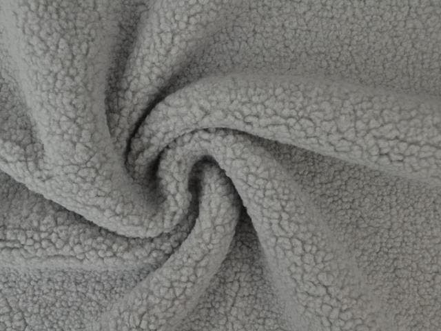 10 meter teddy bont - zilvergrijs - Bouclé stoffen, Hobby & Loisirs créatifs, Tissus & Chiffons, Envoi