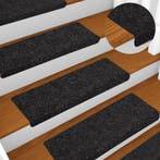vidaXL Trapmatten Zelfklevend 10 stuks 65x21x4 cm Zwart, Verzenden