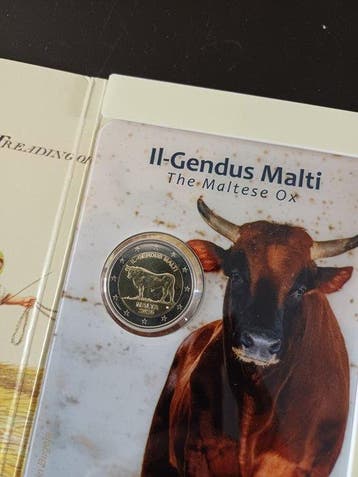 Malte. 2 Euro 2025 The Maltese Ox + Mdina (2 monnaies)