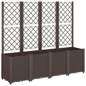 Plantenbak met latwerk | 54% korting | Retour deal, Kunststof, Gebruikt, 100 cm of meer, Verzenden