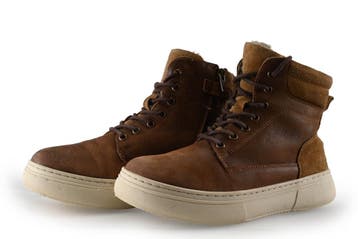 Nelson Veterboots Jongens in maat 37 Cognac, Verzenden, Jongen of Meisje, Schoenen, Nieuw