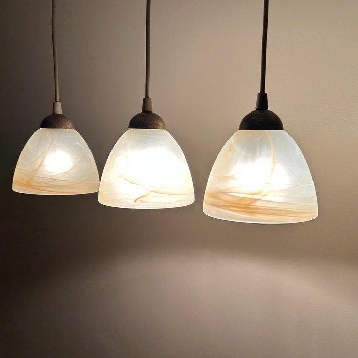 Plafonnier cage (3) - Laiton doré, Antiek en Kunst, Curiosa en Brocante