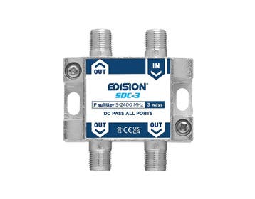 Edision signaal splitter 3-voudig 5-2400 Mhz, Ophalen of Verzenden