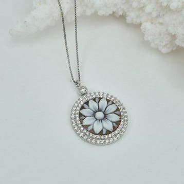 Zilver - Cameo - Handgesneden camee
