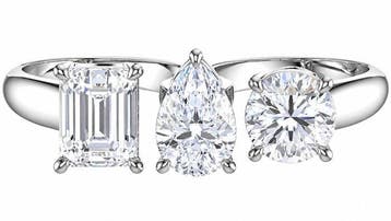 Ring - 14 karaat Witgoud - 10.47ct. tw. Diamant (Lab-grown)