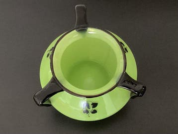 Loetz - Michael Powolny - Vaas (2) - Tango - Glas - green, Antiquités & Art