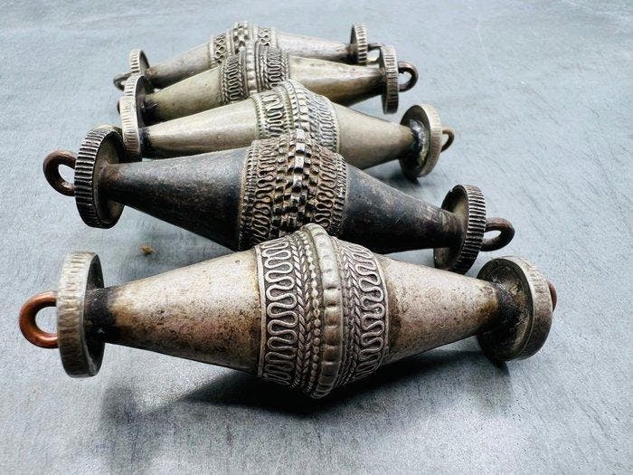 Grosses perles ethniques pour bijoux tribaux - métal à, Antiek en Kunst, Kunst | Niet-Westerse kunst