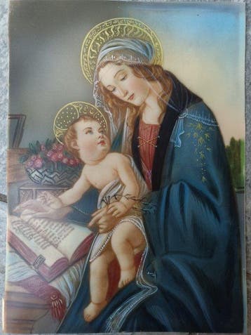 After Sandro Botticelli (XIX) - Madonna con bambino