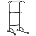 vidaXL Kracht Toren Dip Station Zwart 102 x 95 x 210 cm, Sports & Fitness, Verzenden