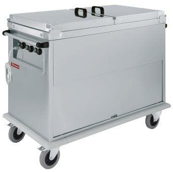 Bain Marie Wagen | Deksel + Kast | Draaideur | 3x GN 1/1 |, Verzenden
