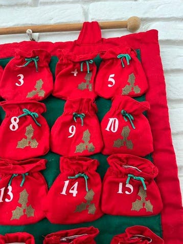 Décoration de Noël - Coton - Calendrier de lAvent Kerstman, Diversen, Nieuw