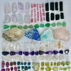 Prachtige 17 verschillende mineralen Robijn, Saffier,, Verzamelen, Mineralen en Fossielen
