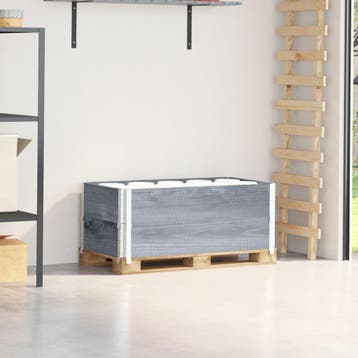 vidaXL Palletopzetranden 2 st 100x50 cm massief grenenhout, Verzenden